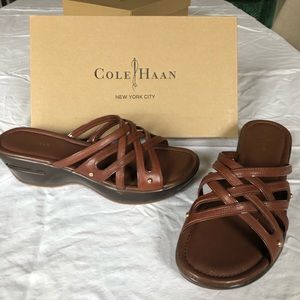 Cole Haan Platform Sandals (Brown)